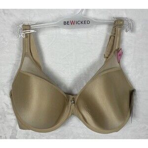 Be Wicked Kristy Full Coverage Bra Underwire Nude Size 36D NWT